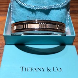 Tiffany & Co. SS Atlas Roman Numeral Bangle